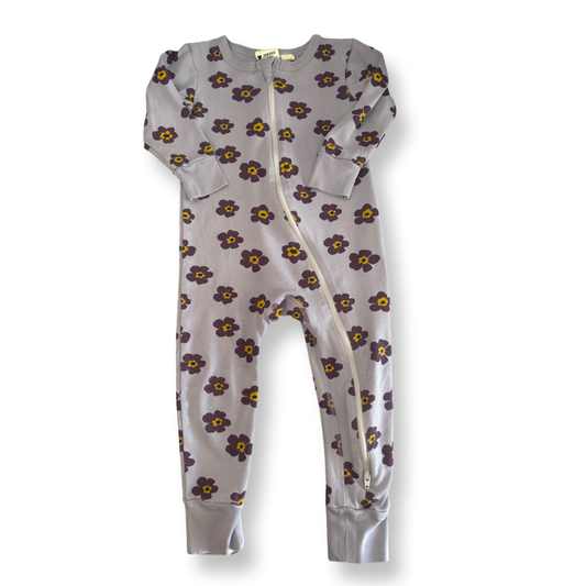 Parade Girls purple 1-piece Non-footed Pajamas Size: Floral Zipper Pajama purple