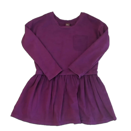 Tea Collection Girls Purple Dress Size: 6 Years Purple