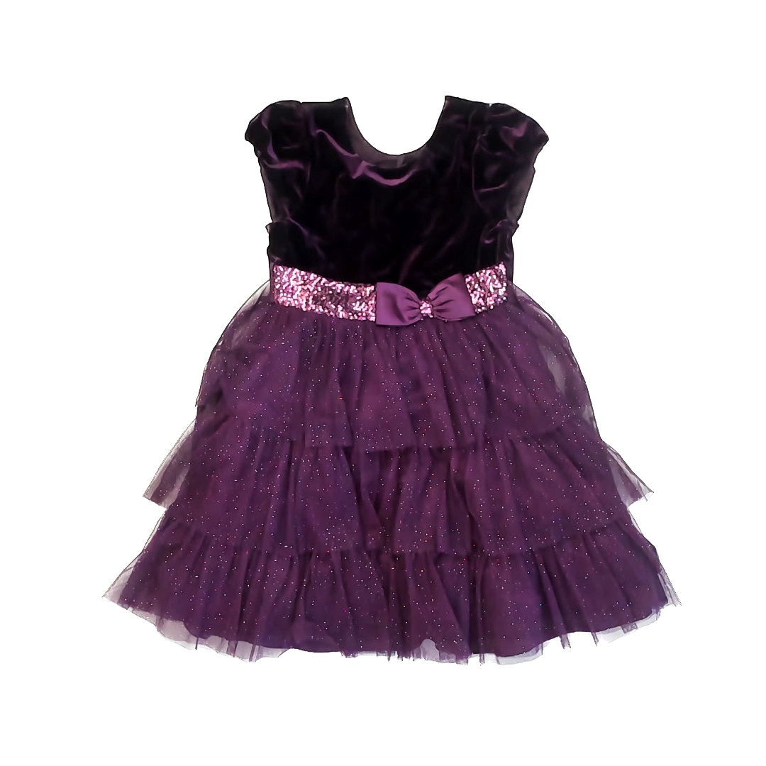 Jona Michelle Girls Purple Special Occasion Dress Size: 8 Years Purple