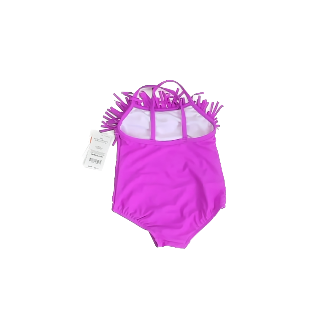 Carter''s Girls Purple 1-piece Swimsuit Size: 12 Months Purple