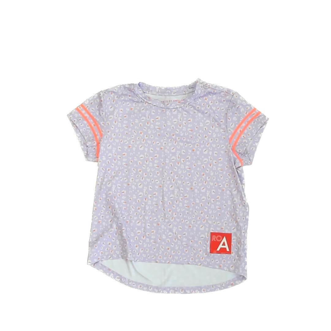 Rockets Of Awesome Girls Purple Athletic Top Size: 8 Years Purple