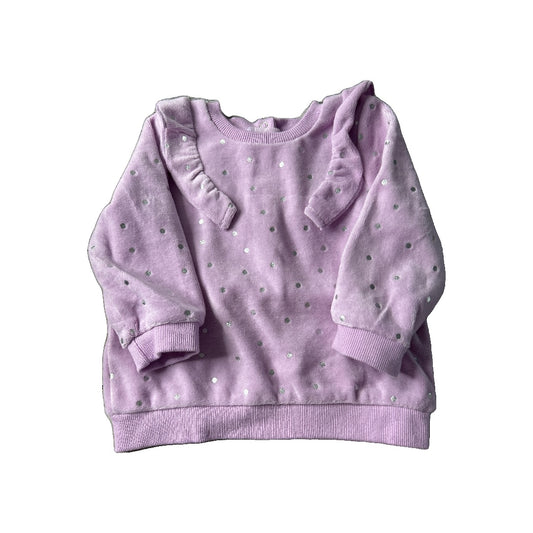 Little Me Girls purple Sweater Size: 12 months purple