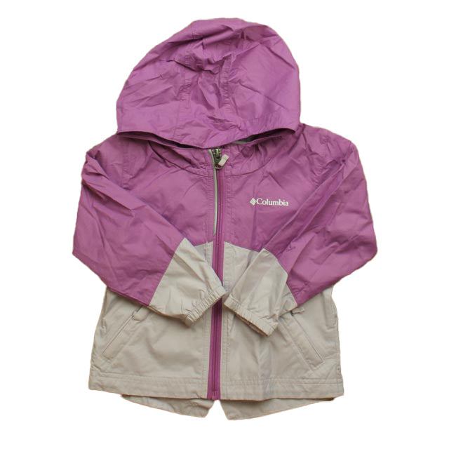 Columbia Girls Purple Rain Coat Size: 3T