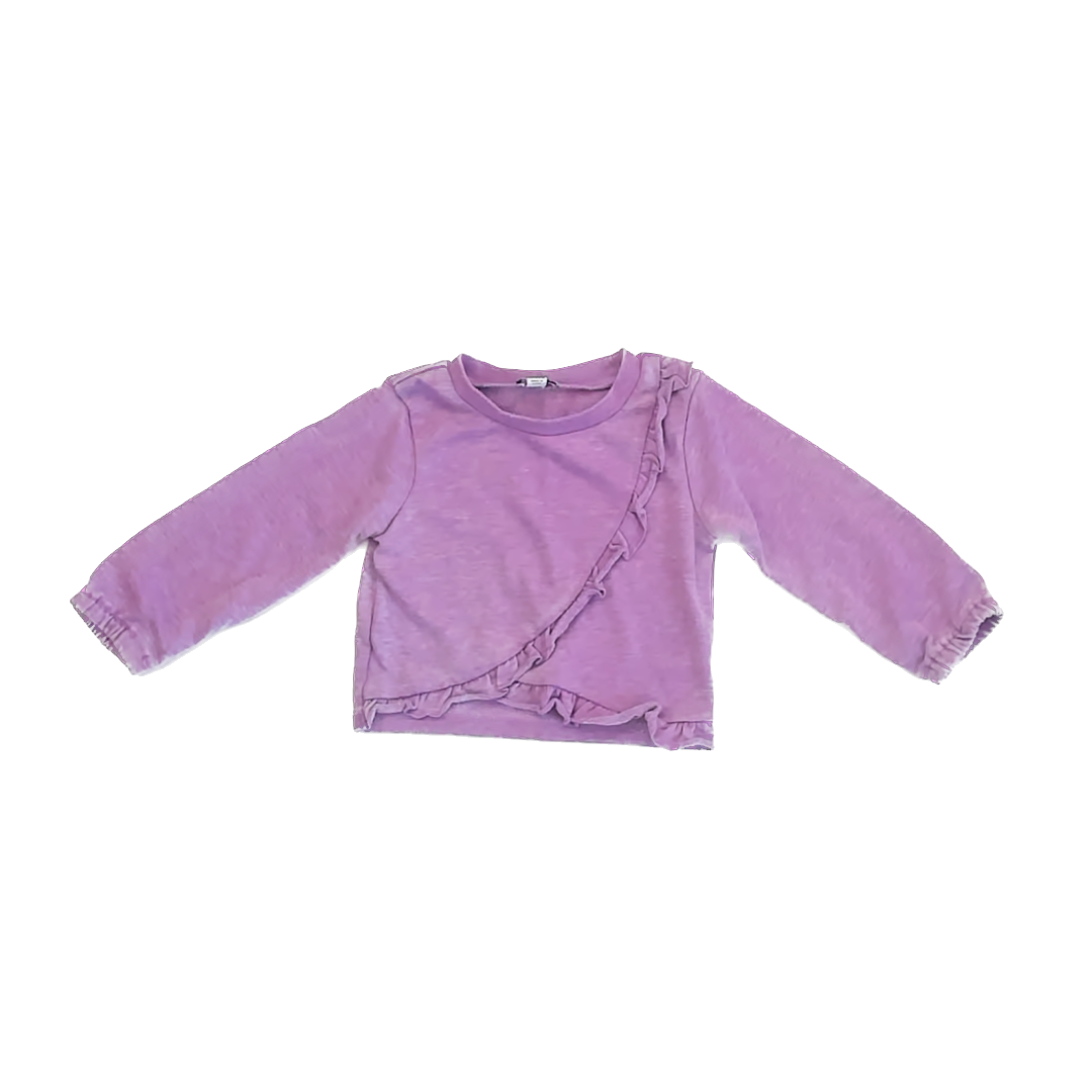Splendid Girls Purple Sweatshirt Size: 18-24 Months Purple