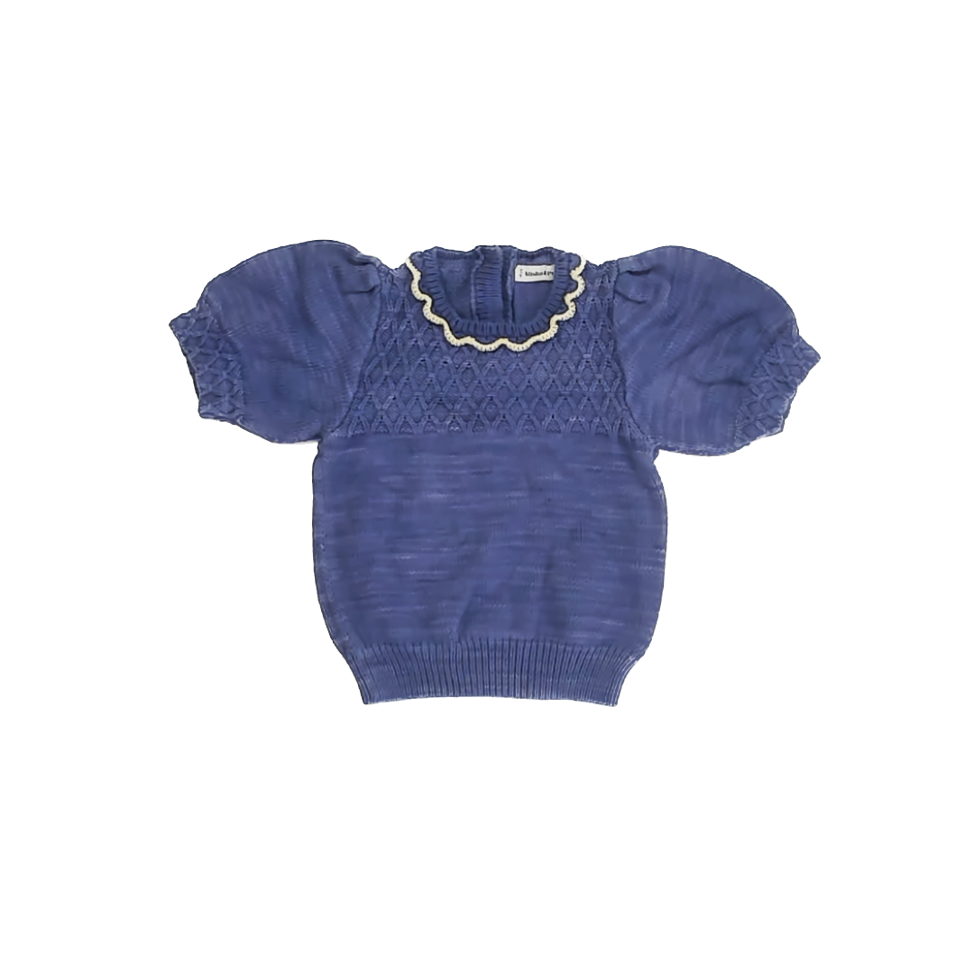 Misha & Puff Girls Purple Sweater Size: 6-7 Years Purple