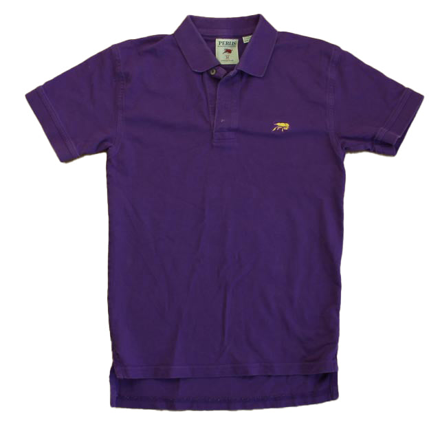 Perlis Boys Purple Polo Shirt Size: 10-12 Years