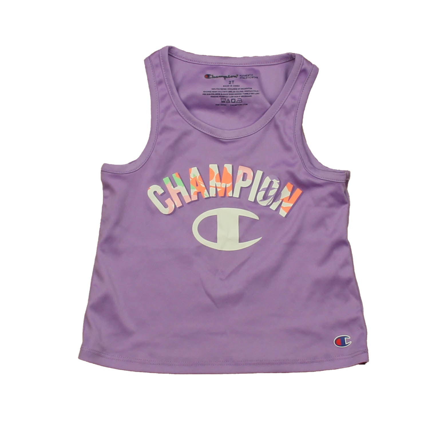 Champion Girls Purple Athletic Top Size: 2T Purple