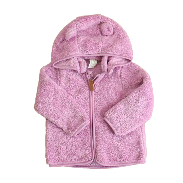 H&M Girls Purple Fleece Size: 9-12 Months