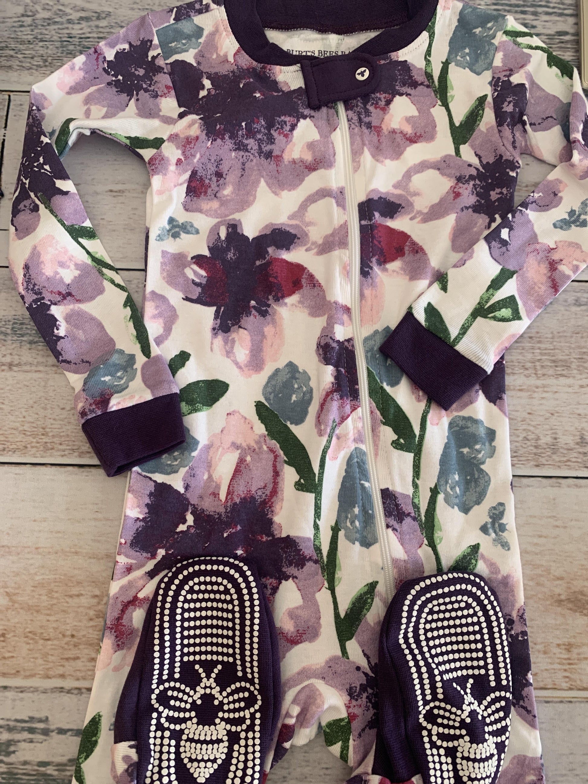 Burt's Bees Girls purple Pajamas Size: 24 months purple