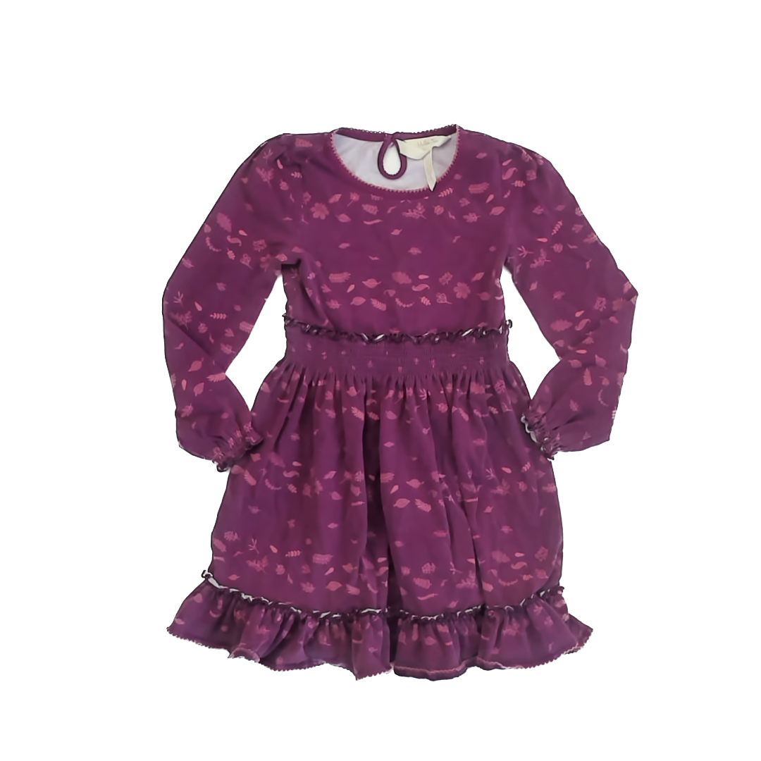 Matilda Jane Girls Purple Dress Size: 6 Years Purple