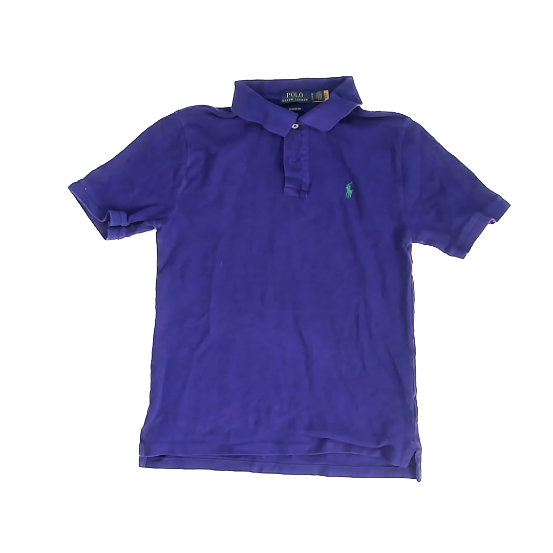 Ralph Lauren Boys Purple Polo Shirt Size: 14-16 Years Purple