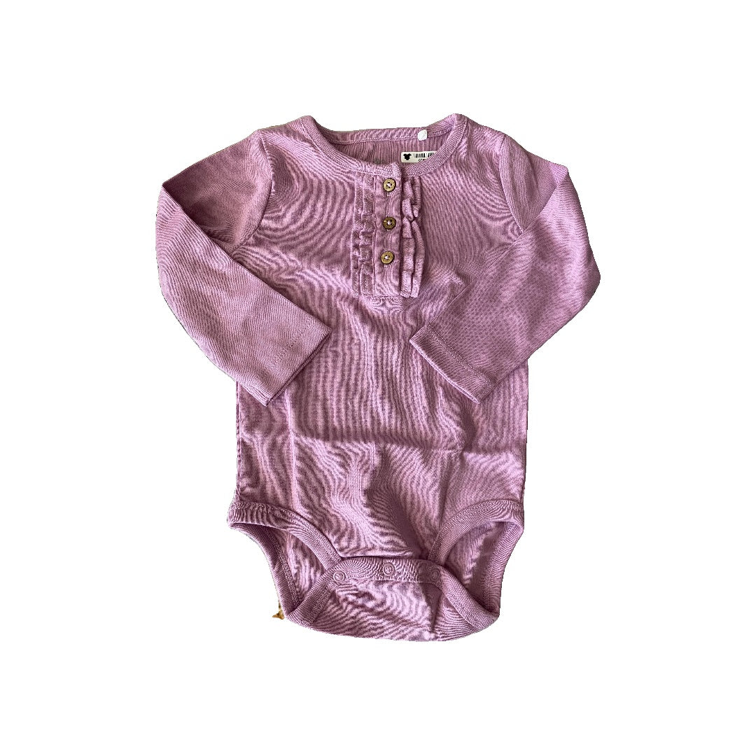 Oliver & Rain Girls purple Onesie Size: 12M purple