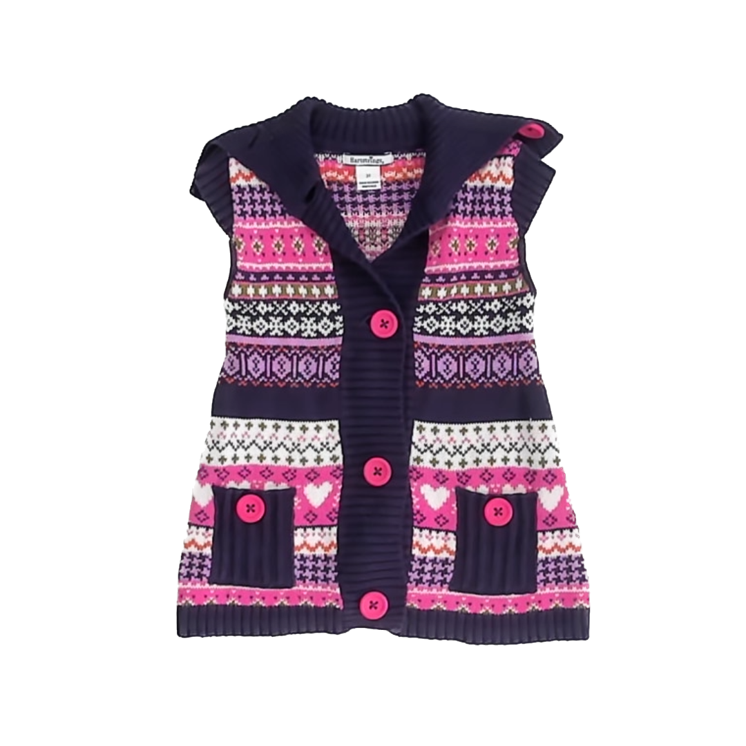 Hartstrings Girls Purple Cardigan Size: 3T Purple