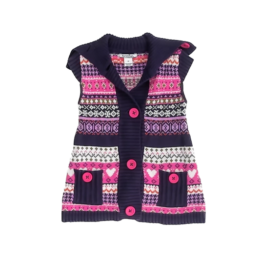 Hartstrings Girls Purple Cardigan Size: 3T Purple