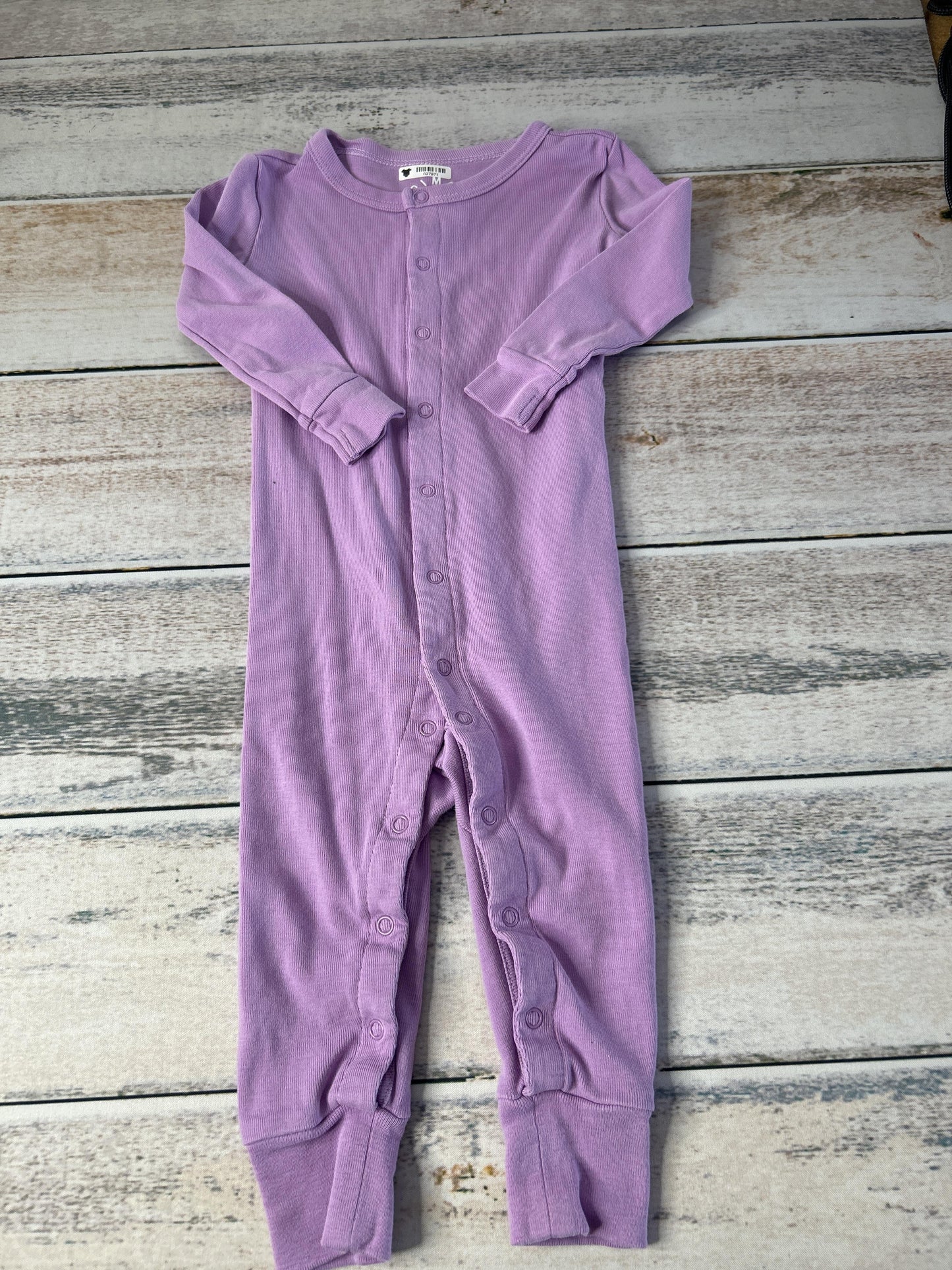 Girls purple Button Down Short Sleeve Size: 9-12 Months purple