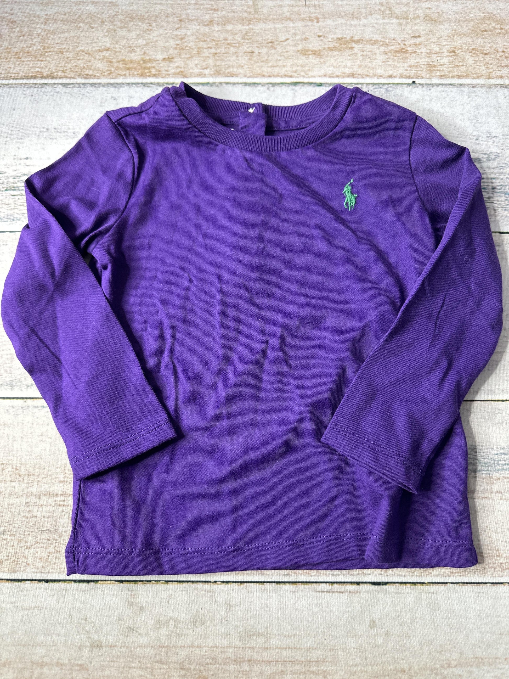 Ralph Lauren Girls purple Long Sleeve T-Shirt Size: 12 months purple