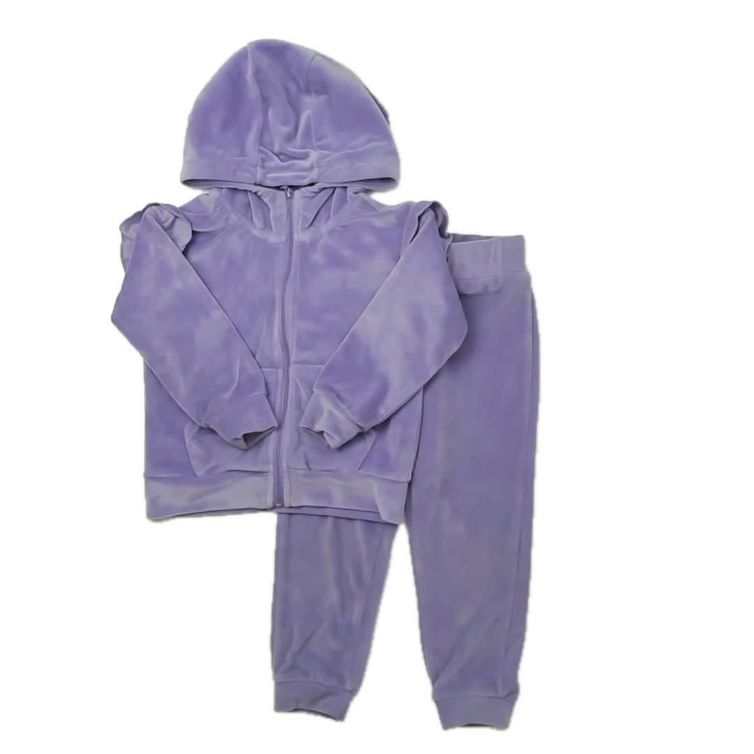 90 Degreees Girls Purple Apparel Sets Size: 3T Purple