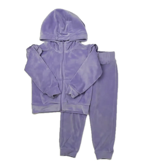 90 Degreees Girls Purple Apparel Sets Size: 3T Purple