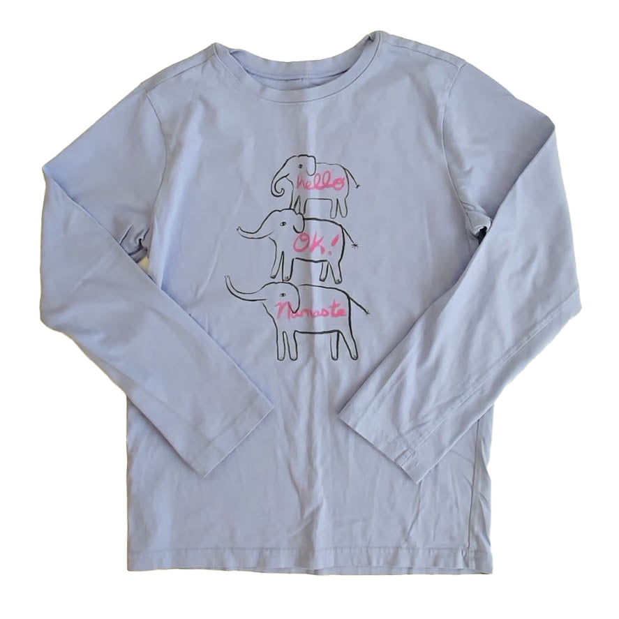 Tea Collection Girls Purple Long Sleeve T-Shirt Size: 12 Years Purple