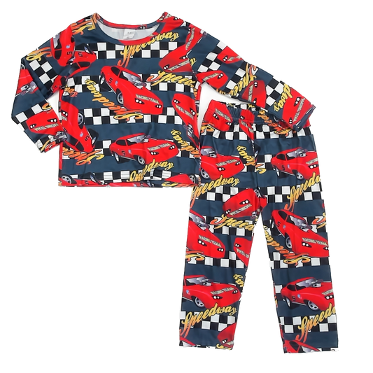 Unknown Brand Boys Race Car 2-piece Pajamas Size: 3T Race Car