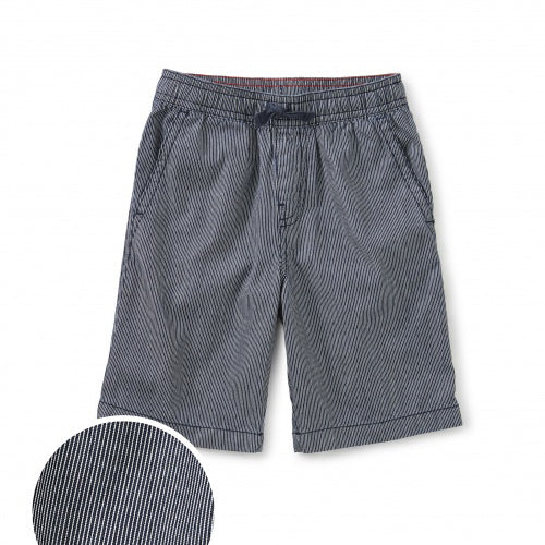 Tea Collection Boys Railroad Stripe Shorts Size: 4T Railroad Stripe