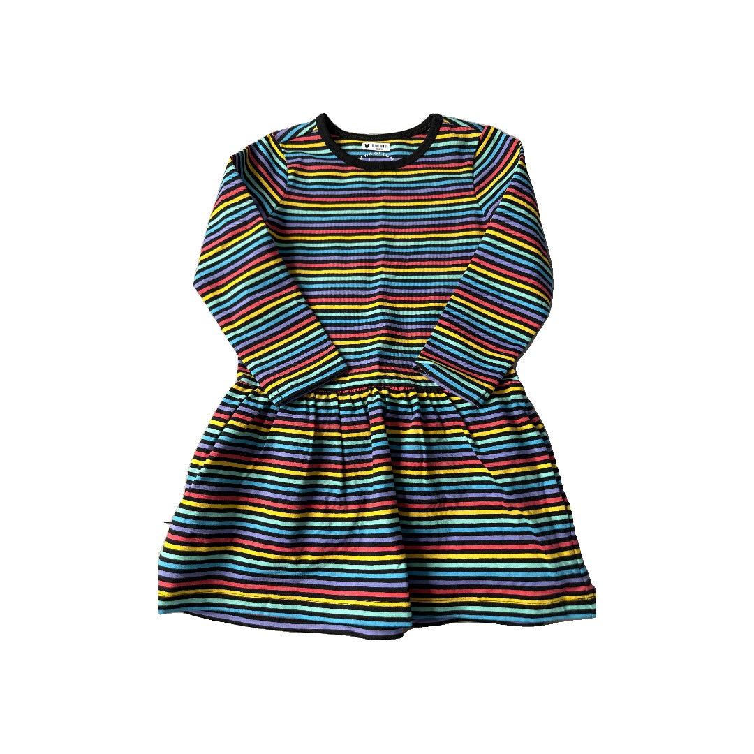 Mightly Girls Rainbow | Black Dress Size: 3T Rainbow | Black