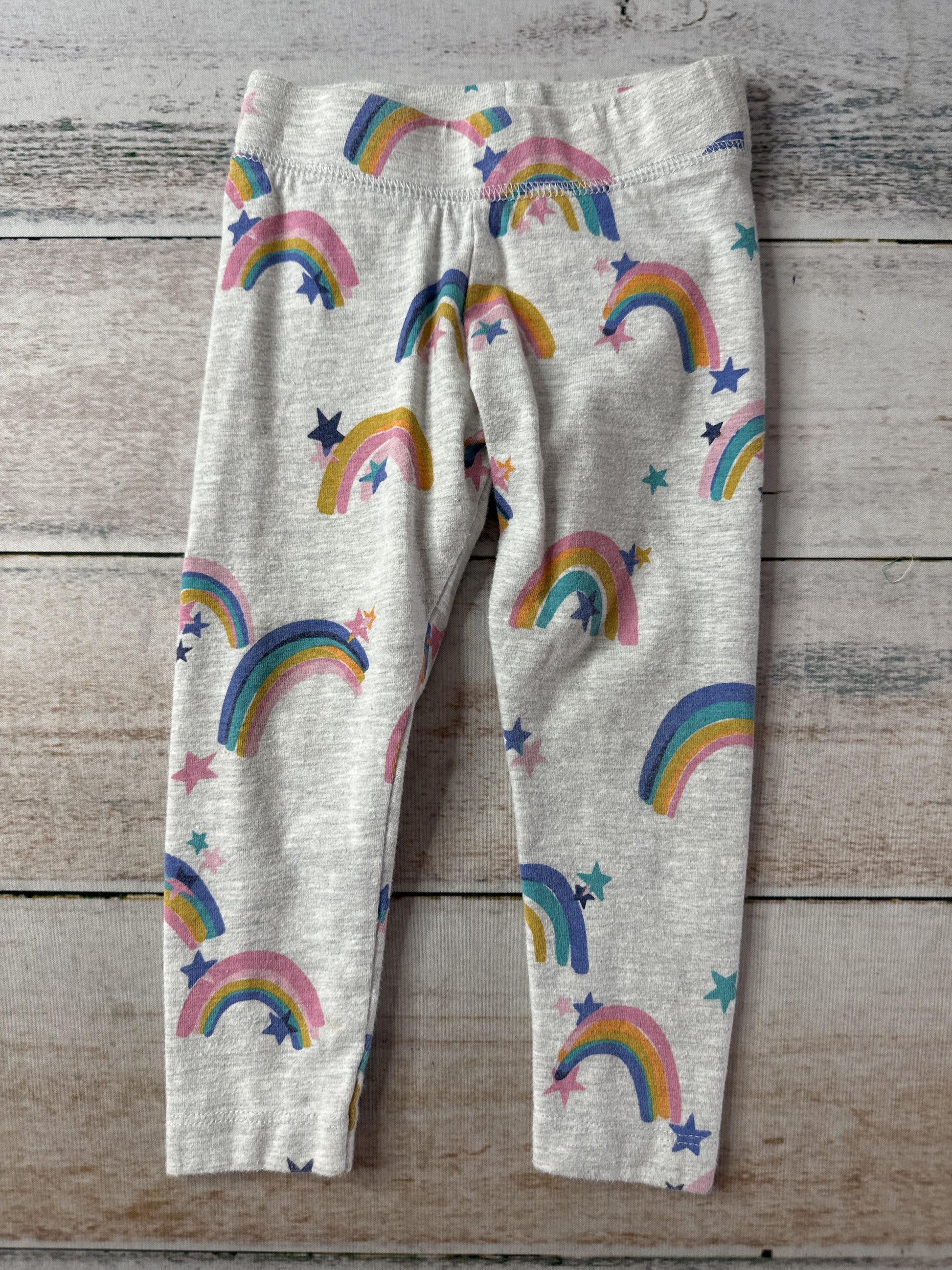 Rumi + Ryder Girls Rainbow | Grey Pants Size: 2T Rainbow | Grey