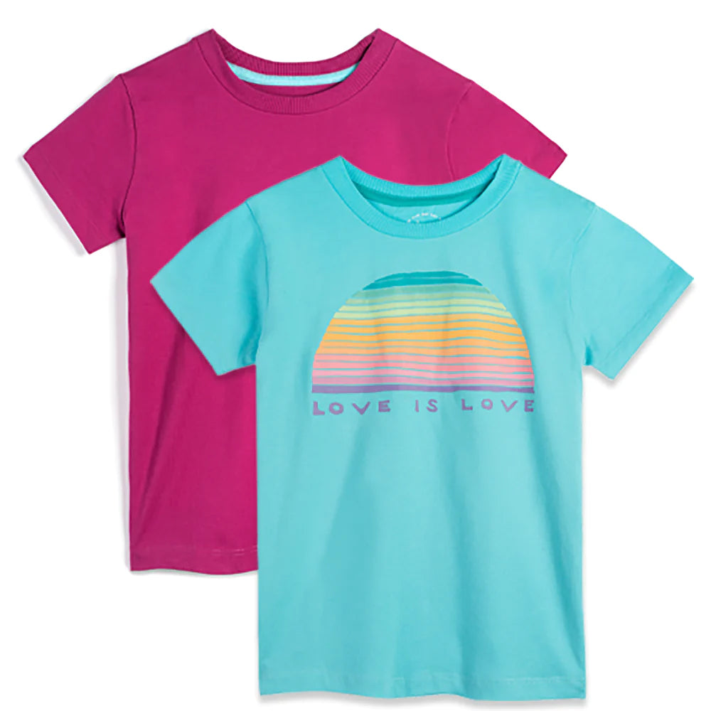 Mightly Girls Rainbow Love T-Shirt Size: 6-14 Years