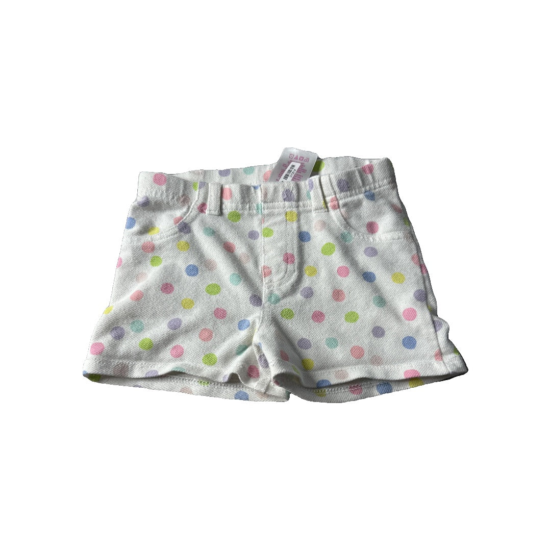 Garanimals Girls Rainbow | polka dot Shorts Size: 18 months Rainbow | polka dot