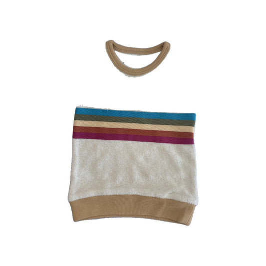 L‚Äôoved Baby Girls Rainbow | Retro | cream | Stripe Shirt Size: 6-9 months Rainbow | Retro | cream | Stripe