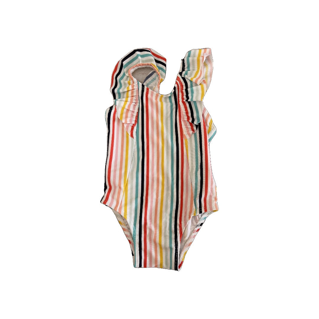 Old Navy Girls Rainbow | Stripe Swimwear Size: 12 months Rainbow | Stripe