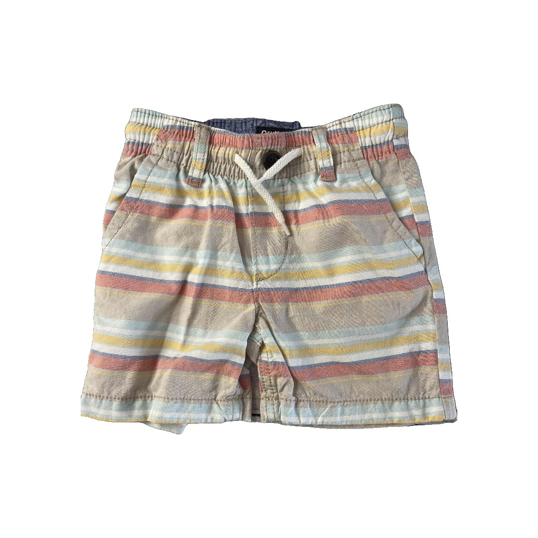 OshKosh Boys Rainbow | Stripe Shorts Size: 3T Rainbow | Stripe