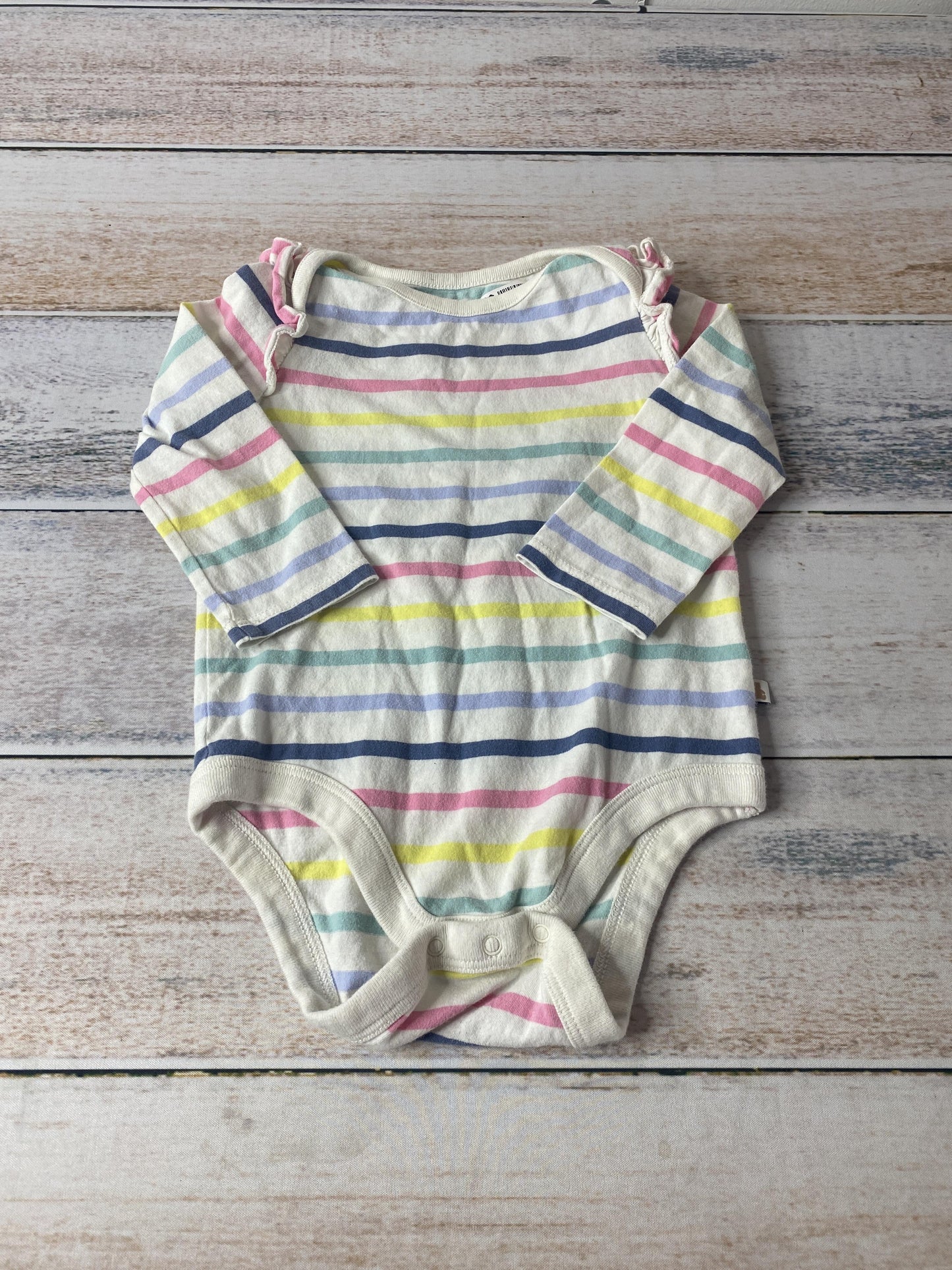 Gap Girls Rainbow | Stripe Onesie Size: 6-12 months Rainbow | Stripe