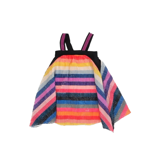 Hannah Banana Girls Rainbow Striped Sequin Dress Size: 4T Rainbow Striped Sequin