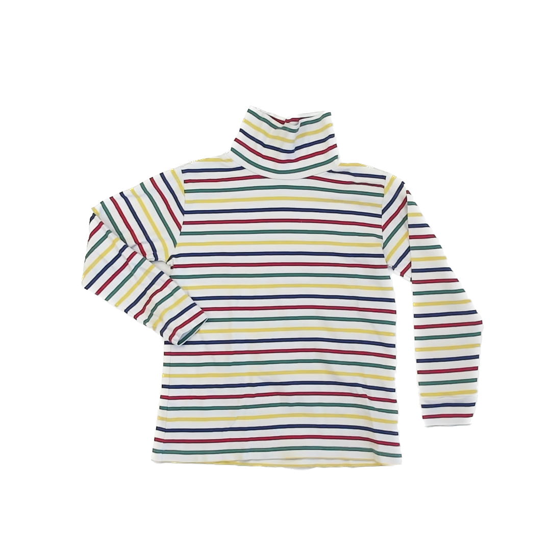 CPC Childrenswear Girls Rainbow Striped Turtleneck Size: 10 Years Rainbow Striped