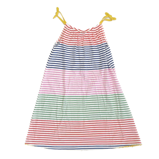 Boden Girls Rainbow striped Sun Dress Size: 8-9 Years Rainbow striped