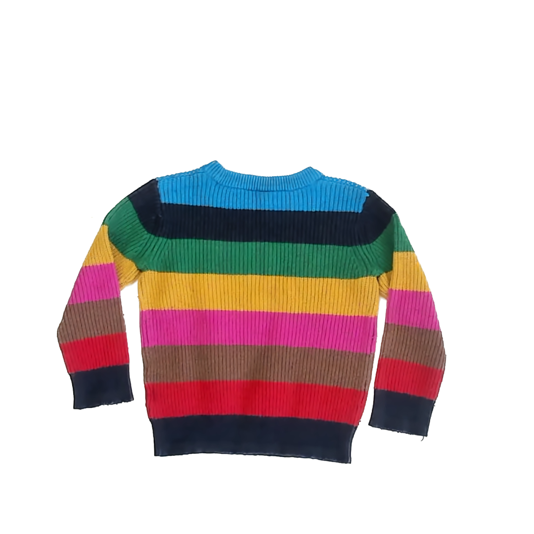 Gap Unisex Rainbow Striped Sweater Size: 3T Rainbow Striped