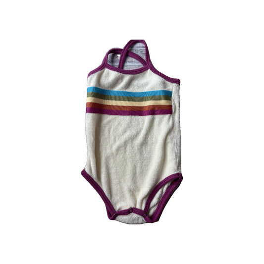 Loved Baby Girls Rainbow | Tan Onesie Size: 18-24 months Rainbow | Tan