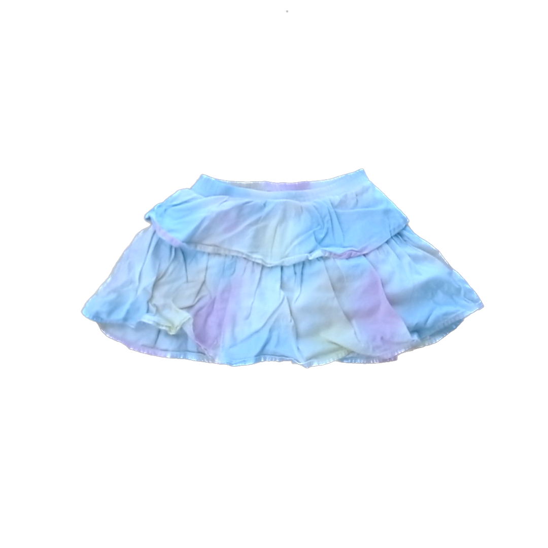 Rockets Of Awesome Girls Rainbow Tie-Dye Skirt Size: 2T Rainbow Tie-Dye