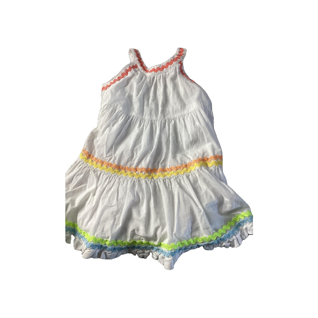 Cynthia Rowley Girls Rainbow | White Dress Size: 3T Rainbow | White