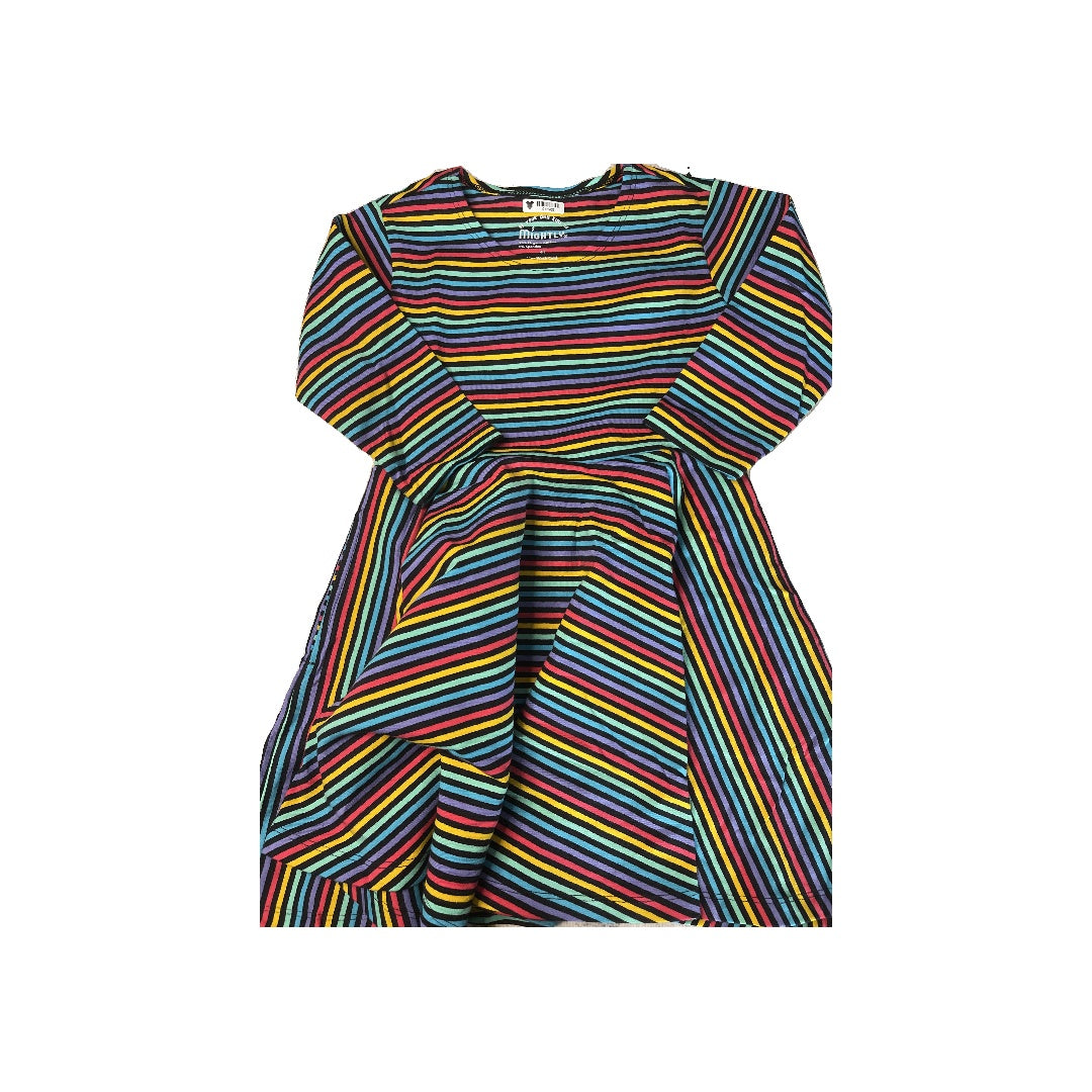 Mightly Girls Rainbow Dress Size: 4T Rainbow