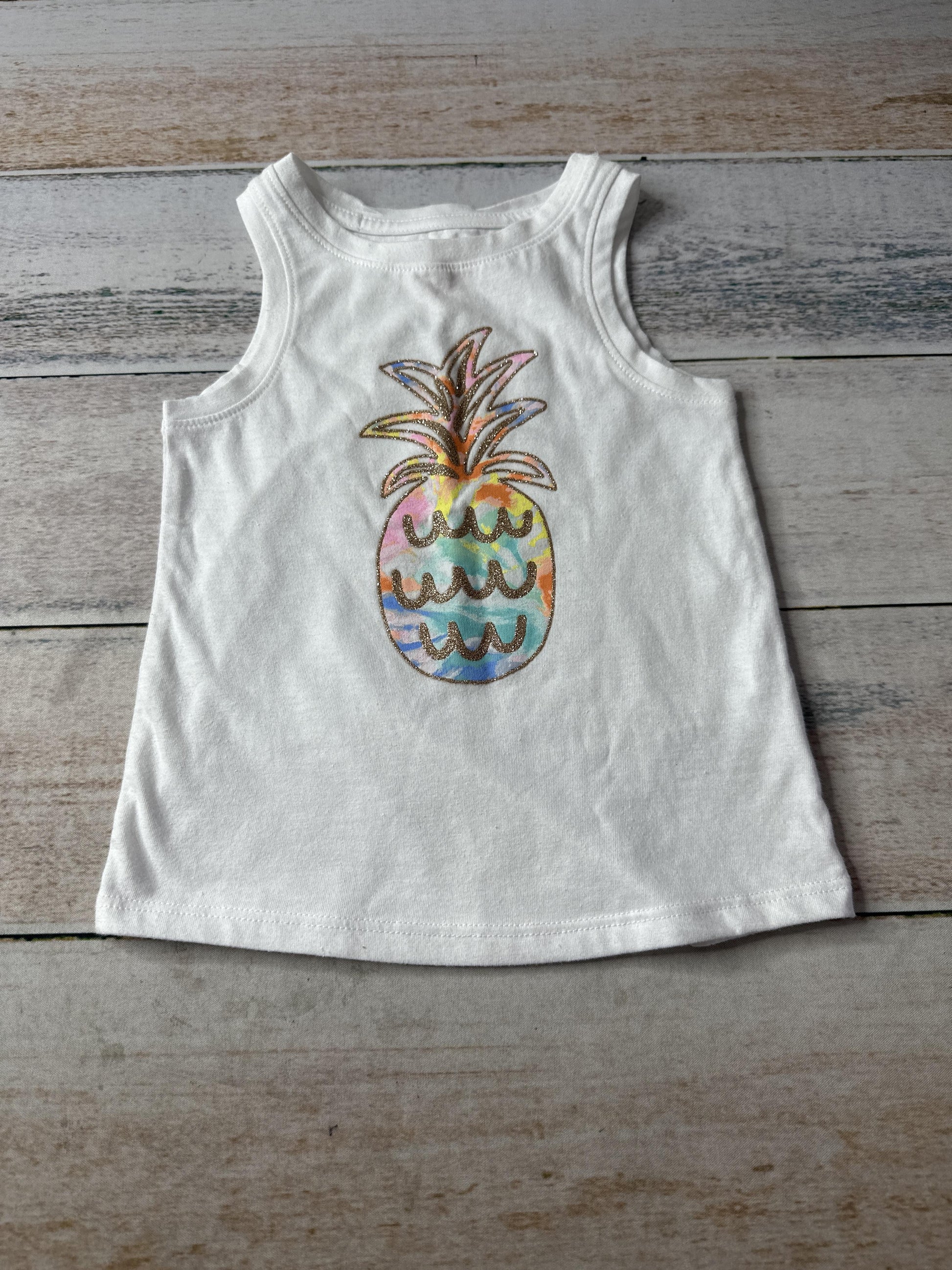 Cat & Jack Girls Rainbow Tank Top Size: 18 months Rainbow