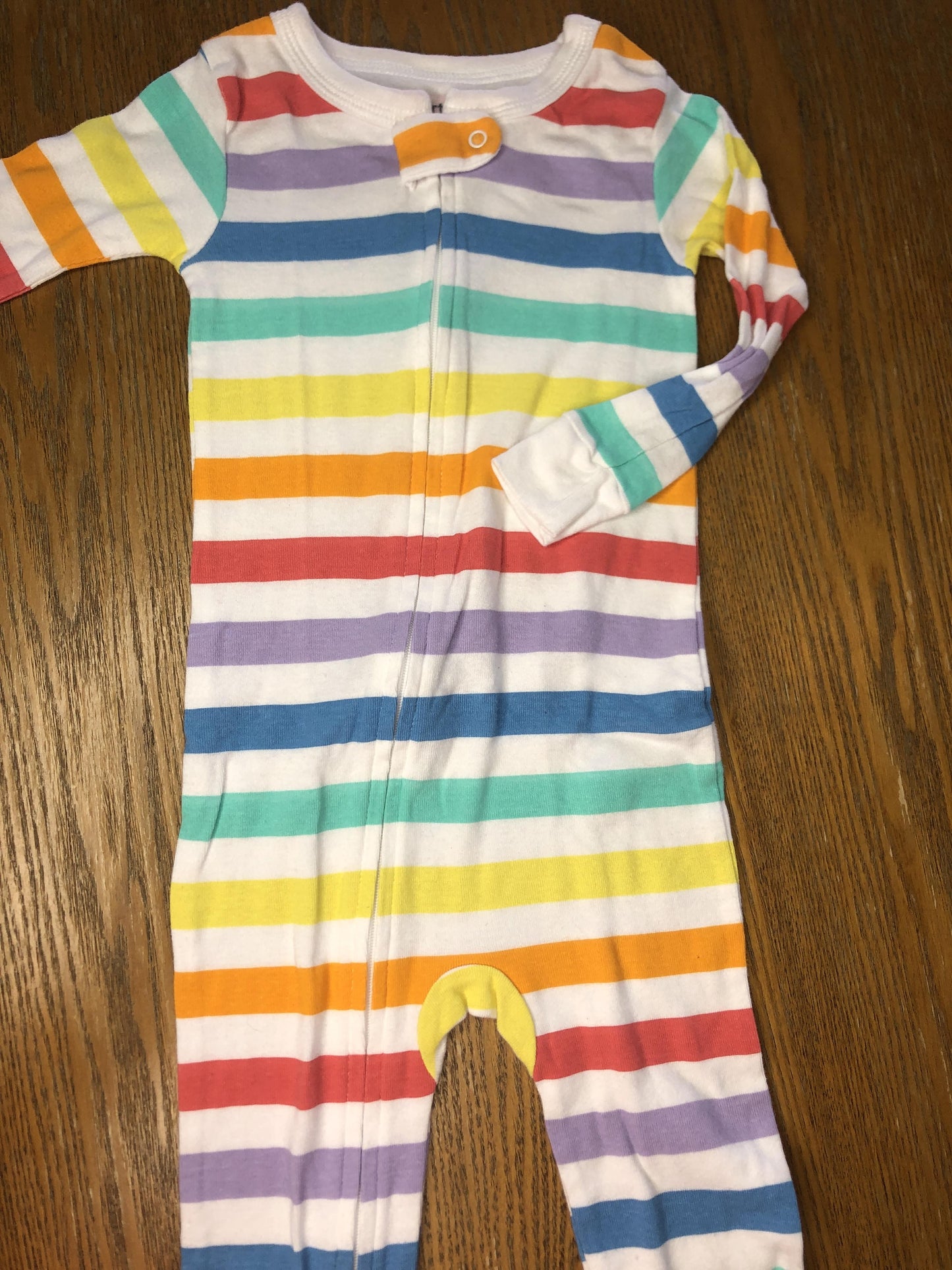 Carters Unisex Rainbow Pajamas Size: 18 months Rainbow