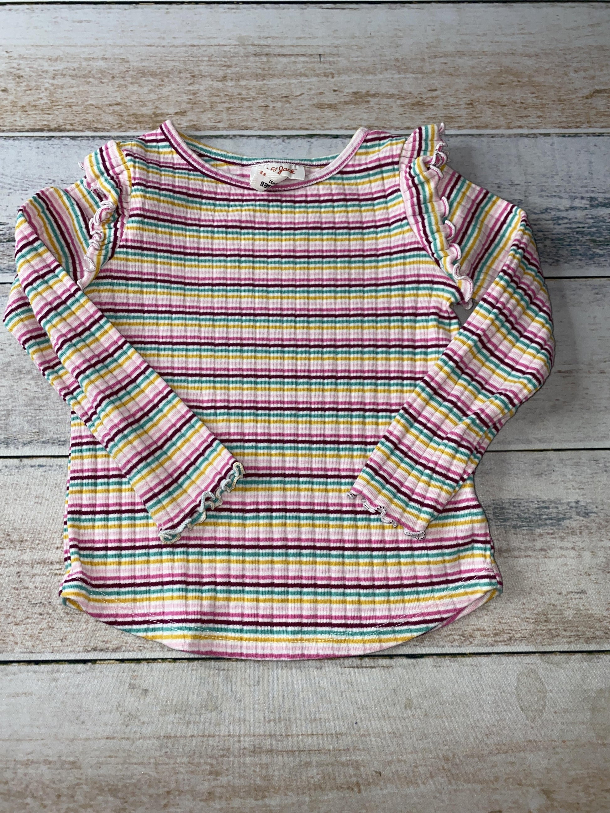 Cat & Jack Girls Rainbow Long Sleeve T-Shirt Size: 3T Rainbow