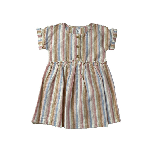 Carters Girls Rainbow Dress Size: 3T Rainbow