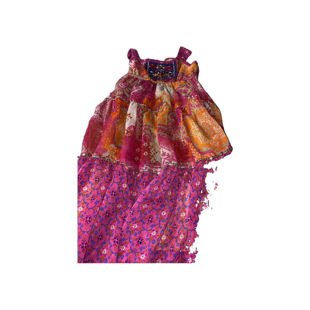 Monsoon Girls Rainbow Dress Size: 3T Rainbow