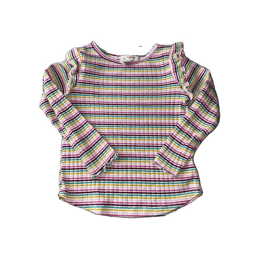 Cat & Jack Girls Rainbow Long Sleeve T-Shirt Size: 3T Rainbow
