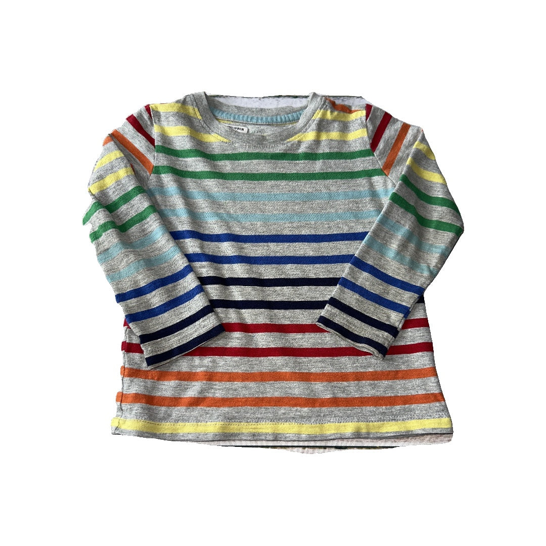 Primary Unisex Rainbow Long Sleeve T-Shirt Size: 3T Rainbow