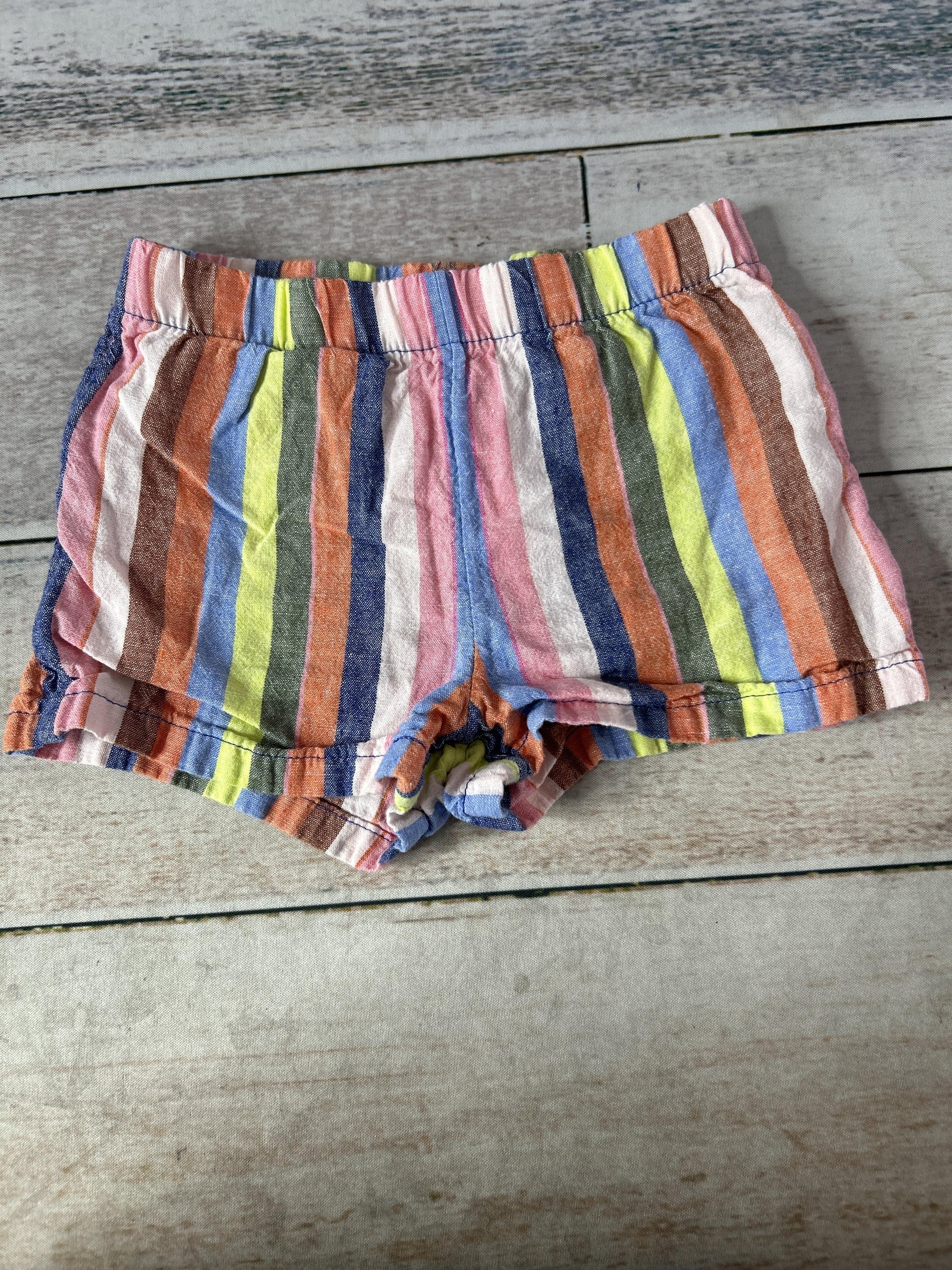 Carters Unisex Rainbow Shorts Size: 12 months Rainbow
