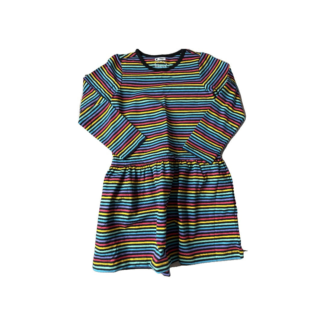 Mightly Girls Rainbow Dress Size: 4-5 Years Rainbow